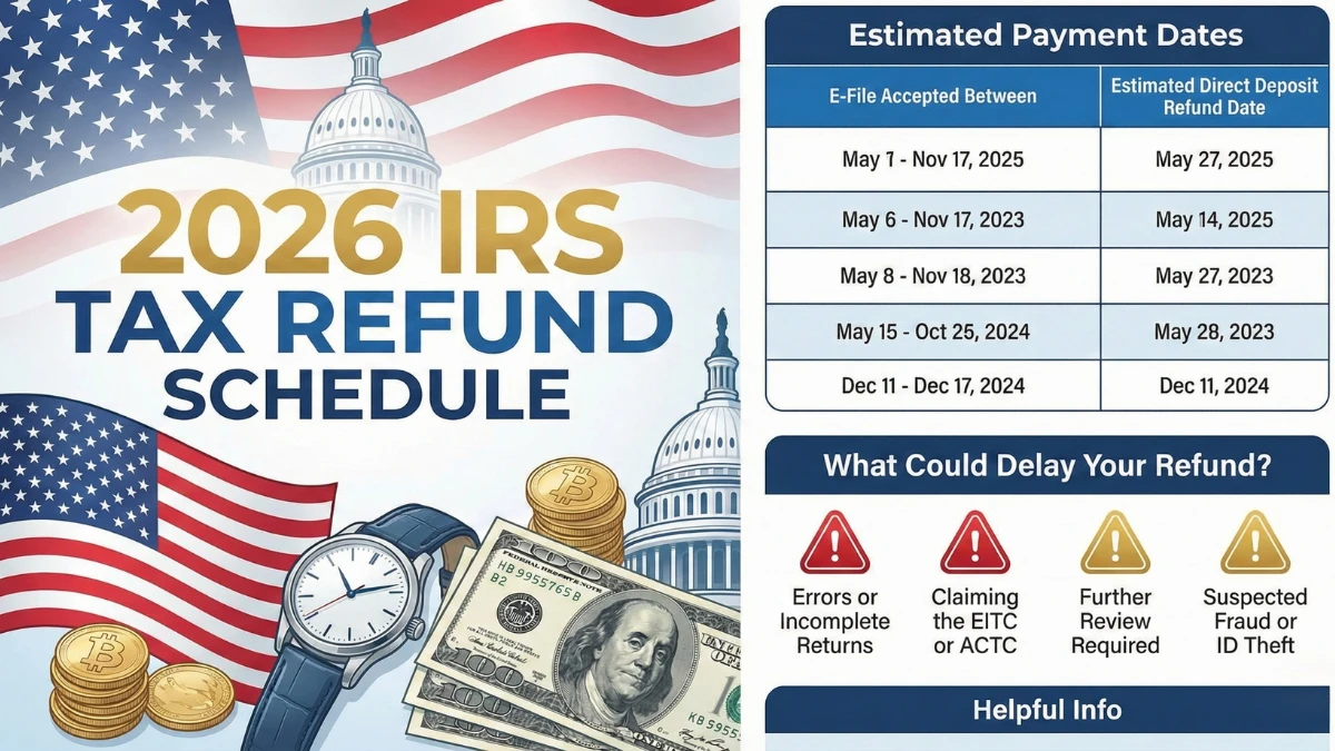2026-irs-tax-refund-schedule-estimated-dates